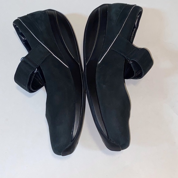 MBT Art Shoe Rocker High Leather Kesho MJ Black Loafers Women’s Size EUR 40 - Picture 7 of 14